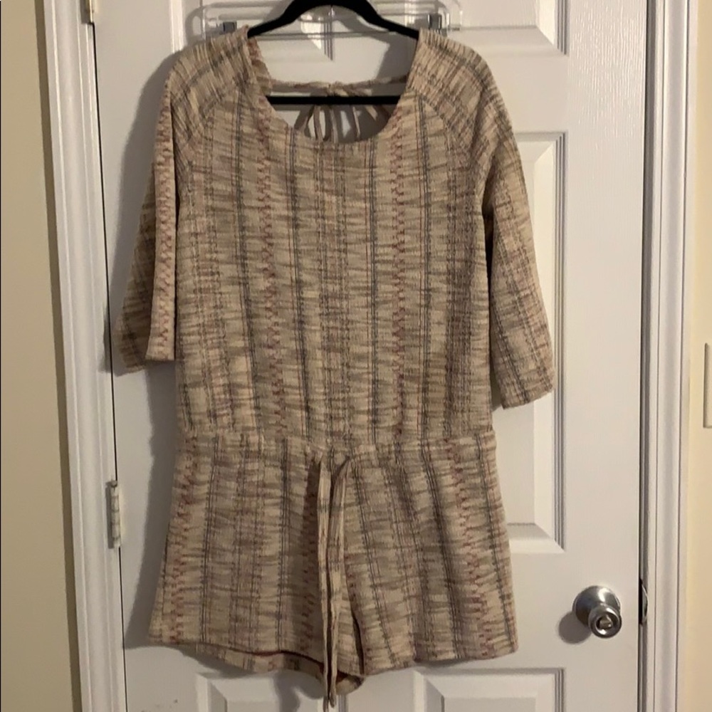 Free People Tie Back Romper